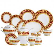Фарфор Imperial Gold - Столовий сервіз на 6 Персон Бордо (40 предметів) Фарфор Imperial Gold - Столовий сервіз на 6 Персон Бордо (40 предметів)