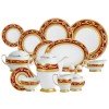 Фарфор Imperial Gold - Столовий сервіз на 6 Персон Бордо (40 предметів)