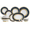 Фарфор Royal Gold - Набір для Вечері на 12 Персон Кобальт (43 предмети) Фарфор Royal Gold - Набір для Вечері на 12 Персон Кобальт (43 предмети)