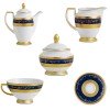 Фарфор Royal Gold - Кавовий Набір (12 Персон) Кобальт (27 предметів)