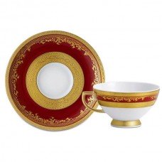 Фарфор Royal Gold - Кавовий набір Доповнення Бордо (12 предметів)