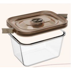 Скляний контейнер Amber 2,3л  (220х164х120мм)